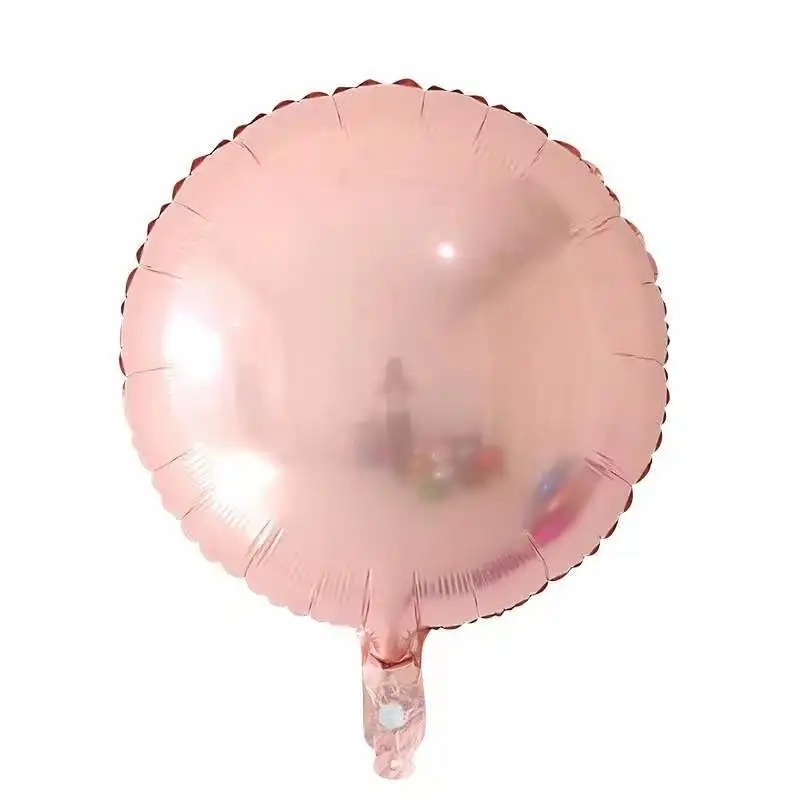 Wedding and birthday party decoration variety colors round shape 10 inch aluminium foil balloon