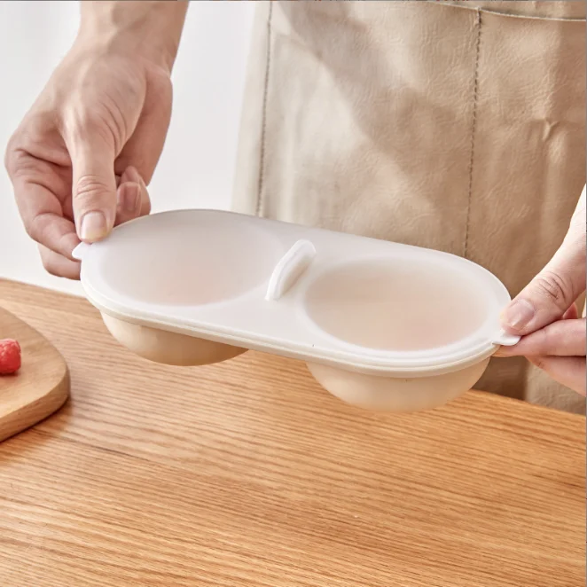 Microwave Oven Boiled Egg Cup Clear Water Poached Egg Maker Home Use Fast Non Stick Omelette Hot Spring Egg Mold