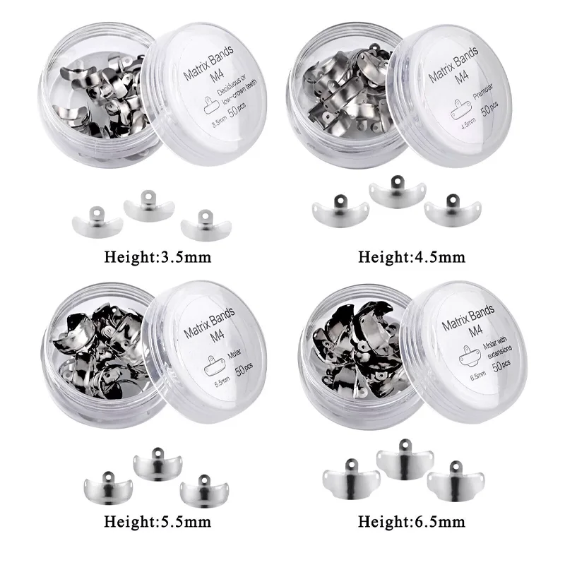 Dental Sectional Matrix System Set, Dental Sectional Contoured Matrices Clip Ring Matrix Bands Wedge Knife