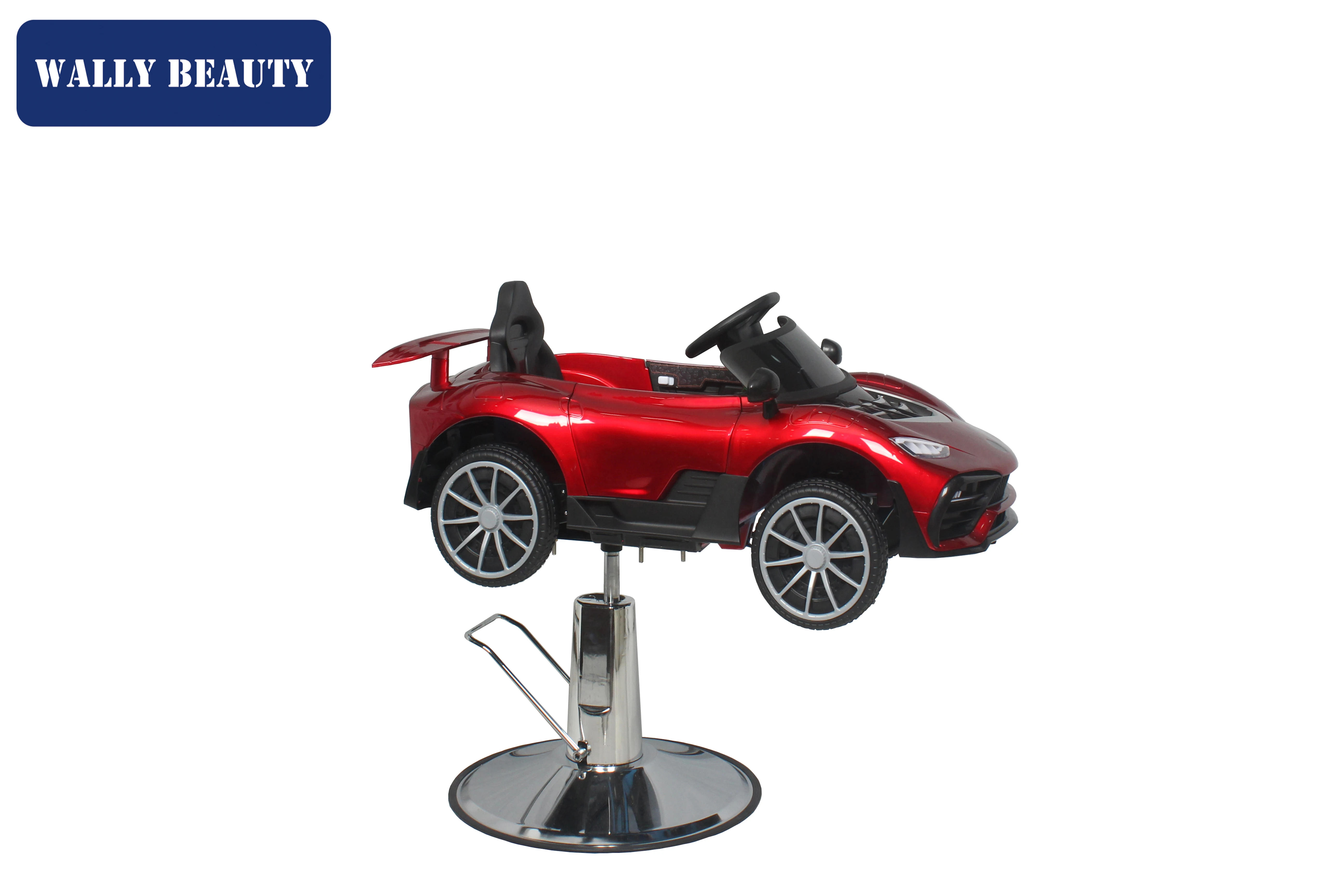 Salon Furniture Red Baby Car Kids Barber Toy Chair  With Music Story