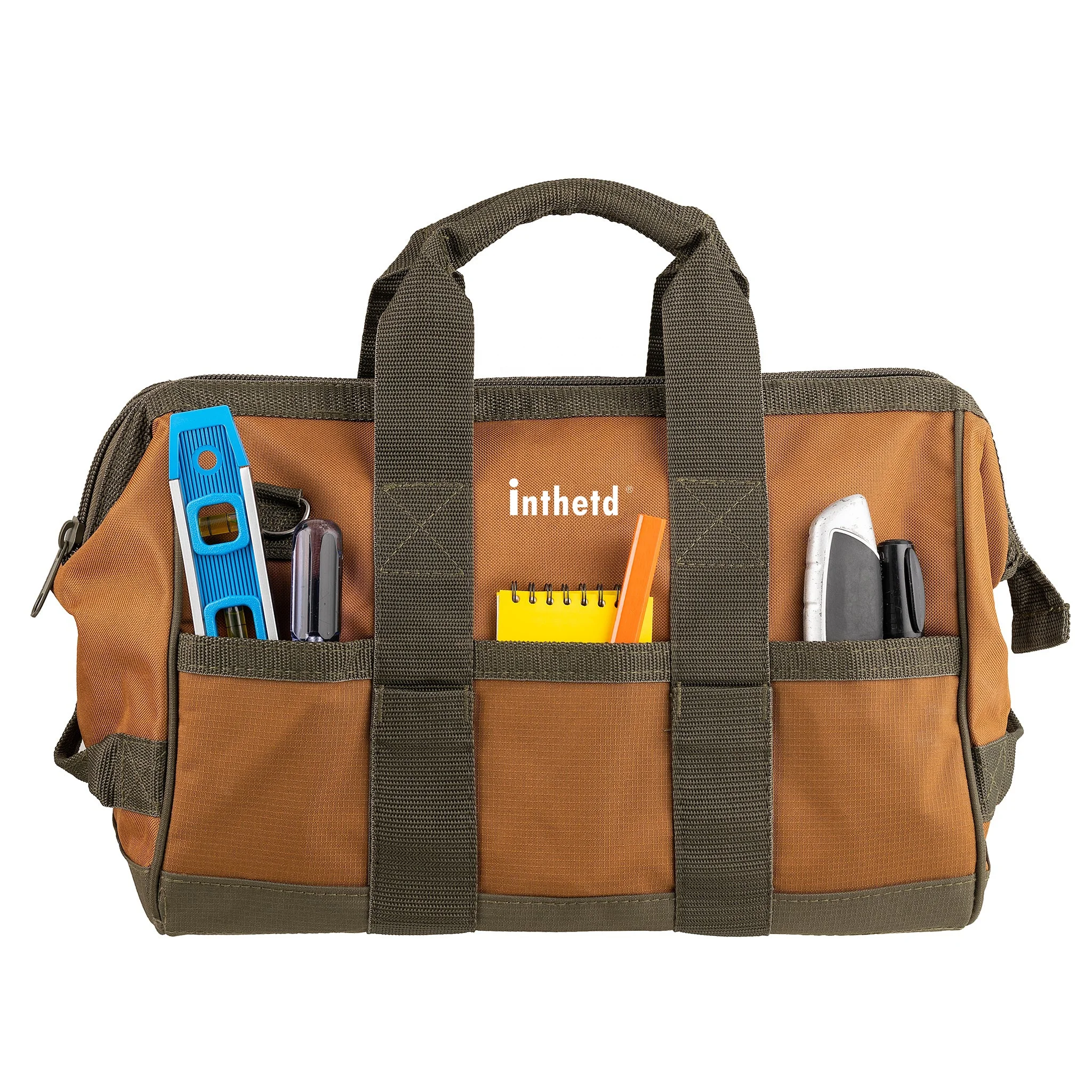 Customized Large storage heavyweight 600 denier tools bag for electricians tool bag