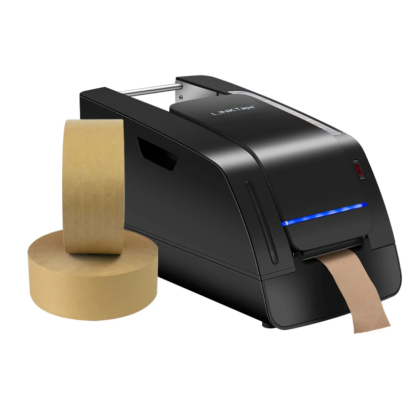 Carton Sealing Protection Kraft Paper Gummed Water Activated Automatic Wet Packaging Custom Tape Dispenser
