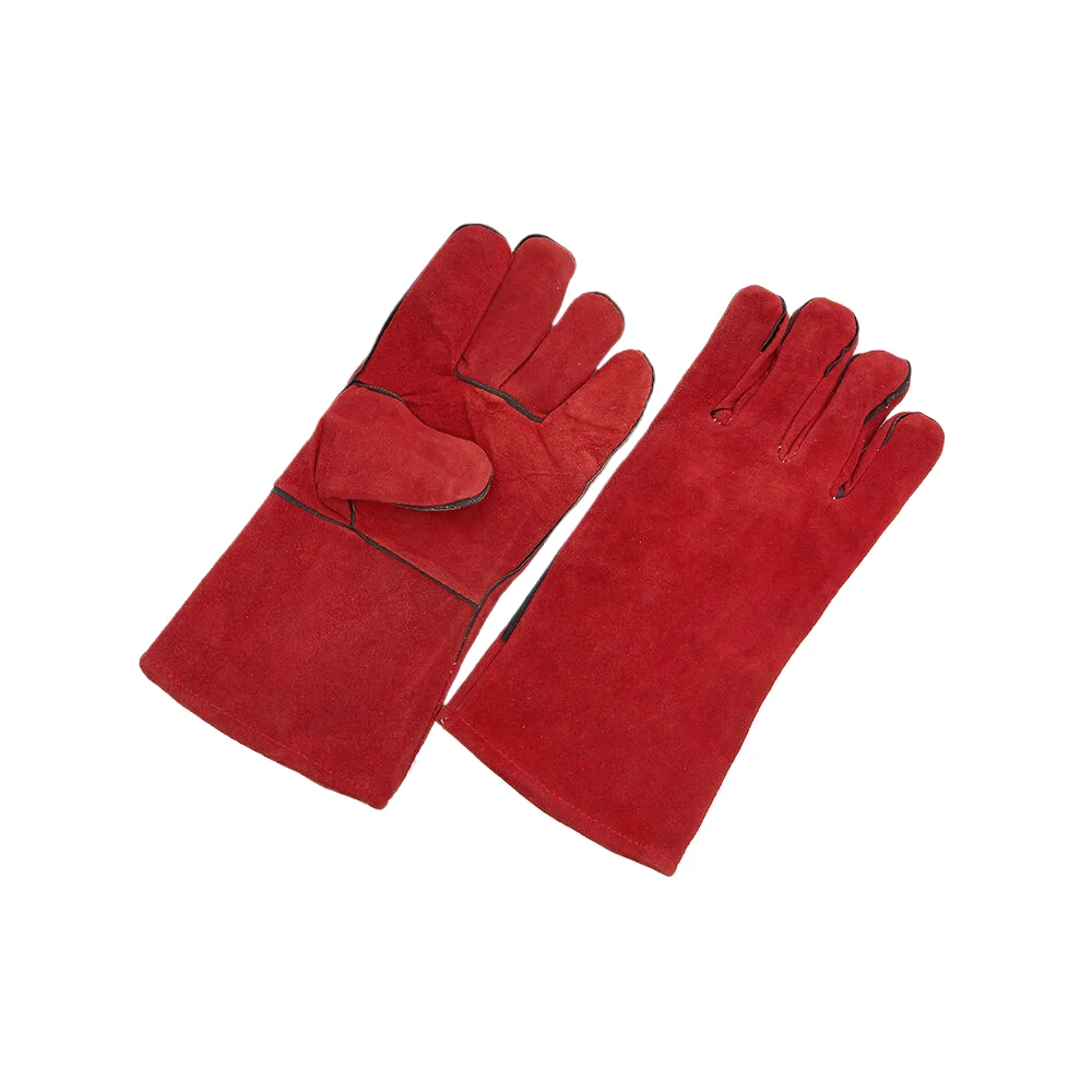 Cowhide Split Leather  Driver Gloves Custom Industrial Construction Safety Working  Protection Heavy Duty  Gloves Boa Lining