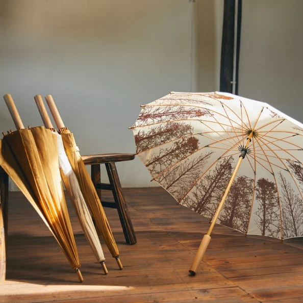 Amazon Elegant wood Parasol Umbrella custom Japan fancy umbrella wedding Vintage Umbrella for decor