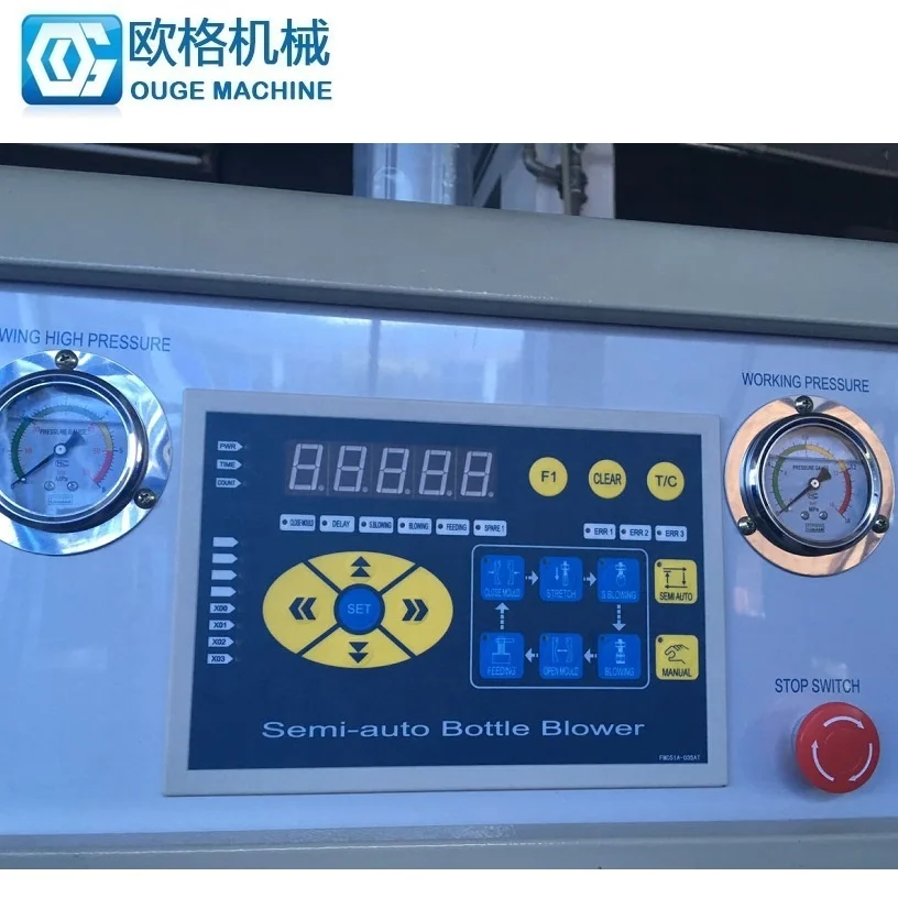 5L/7L/10L Semi-automatic Pet Bottle Blow Machine For Big Size Bottle