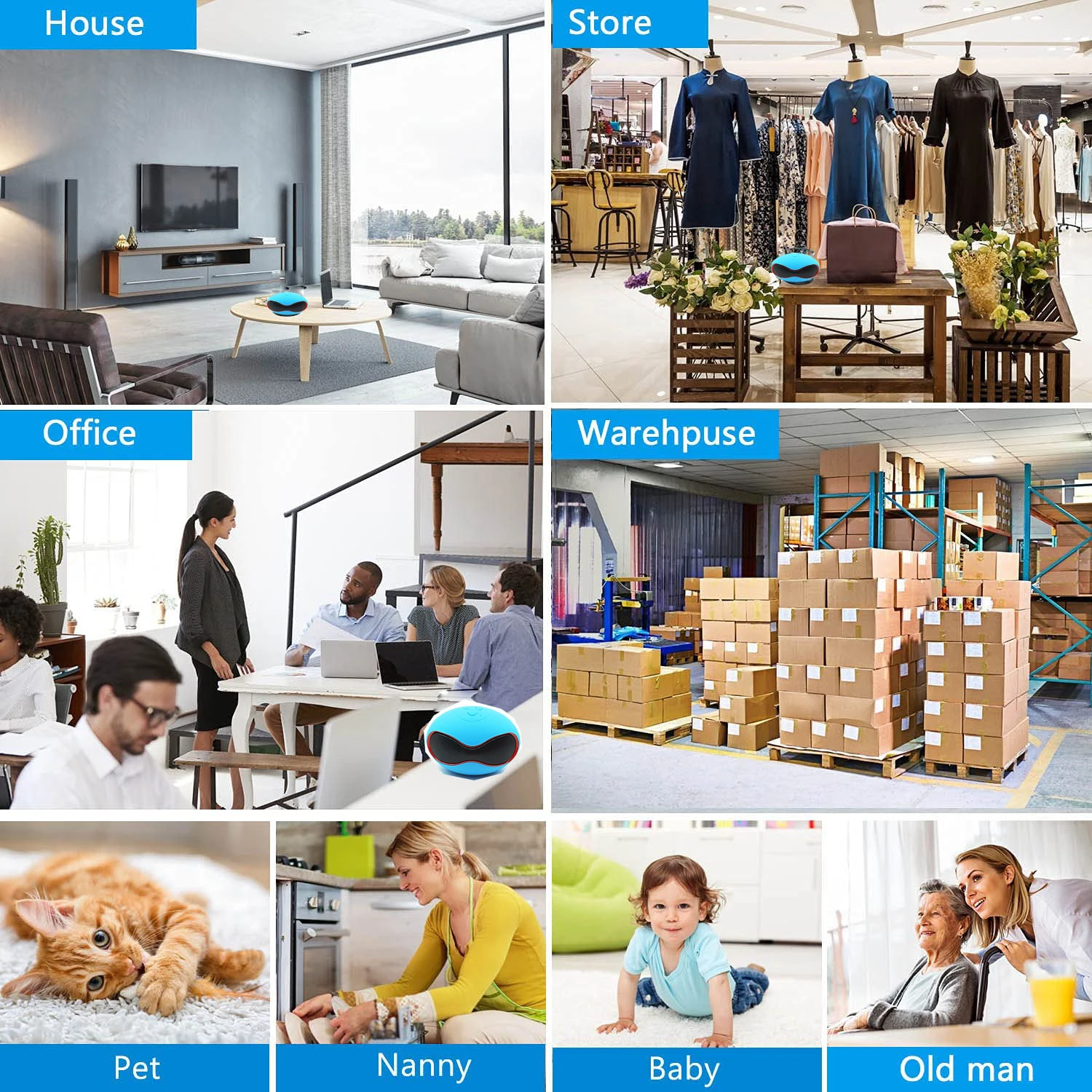 Hidden Spy WiFi IP Camera Full HD1080P in Bluetooth Speaker Wireless Secret Security spy Cameras