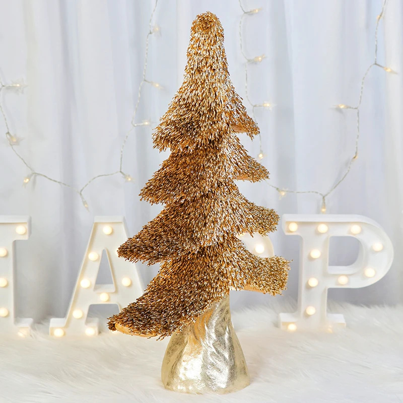 New Product Mini luxury Tree shape Christmas Decor Tabletop Ornaments  wedding party decoration