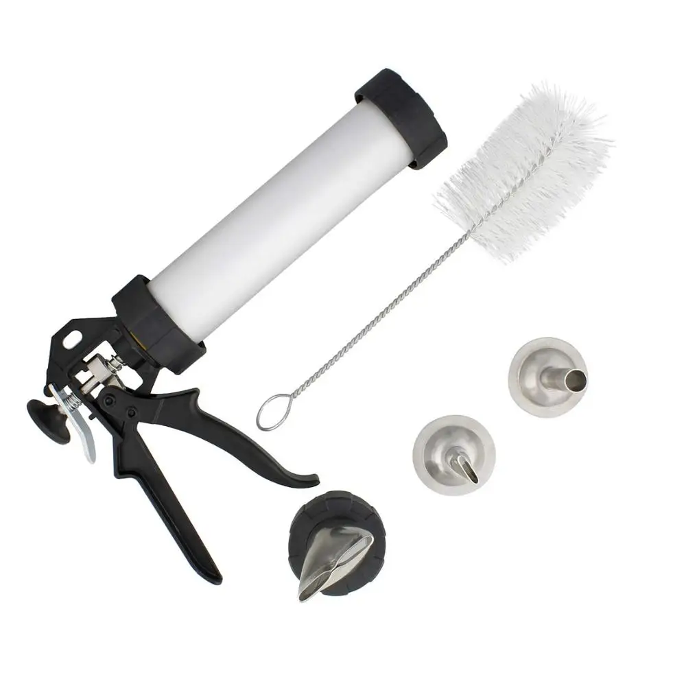  Jerky Gun 1 5 фунта емкость Shooter Kit алюминиевый корпус Blaster легко чистить ручку и насадки из нержавеющей