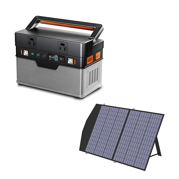 Home Use Off-grid Solar Generator 300W 500W Portable Mobile Power Station Solar Cell Panels System