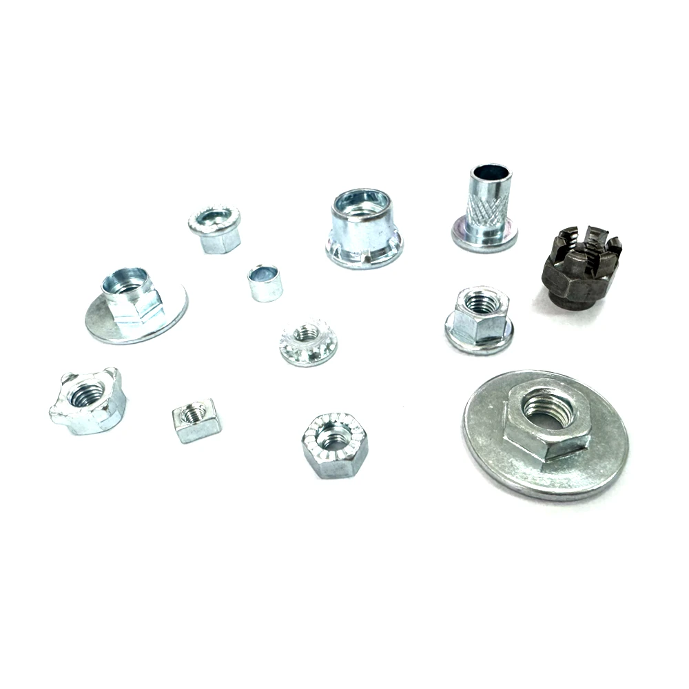 Toothed Round Head Riveting Nuts Aluminum Alloy Welding Stud Bolt Flat Round Head Copper Spot Screw