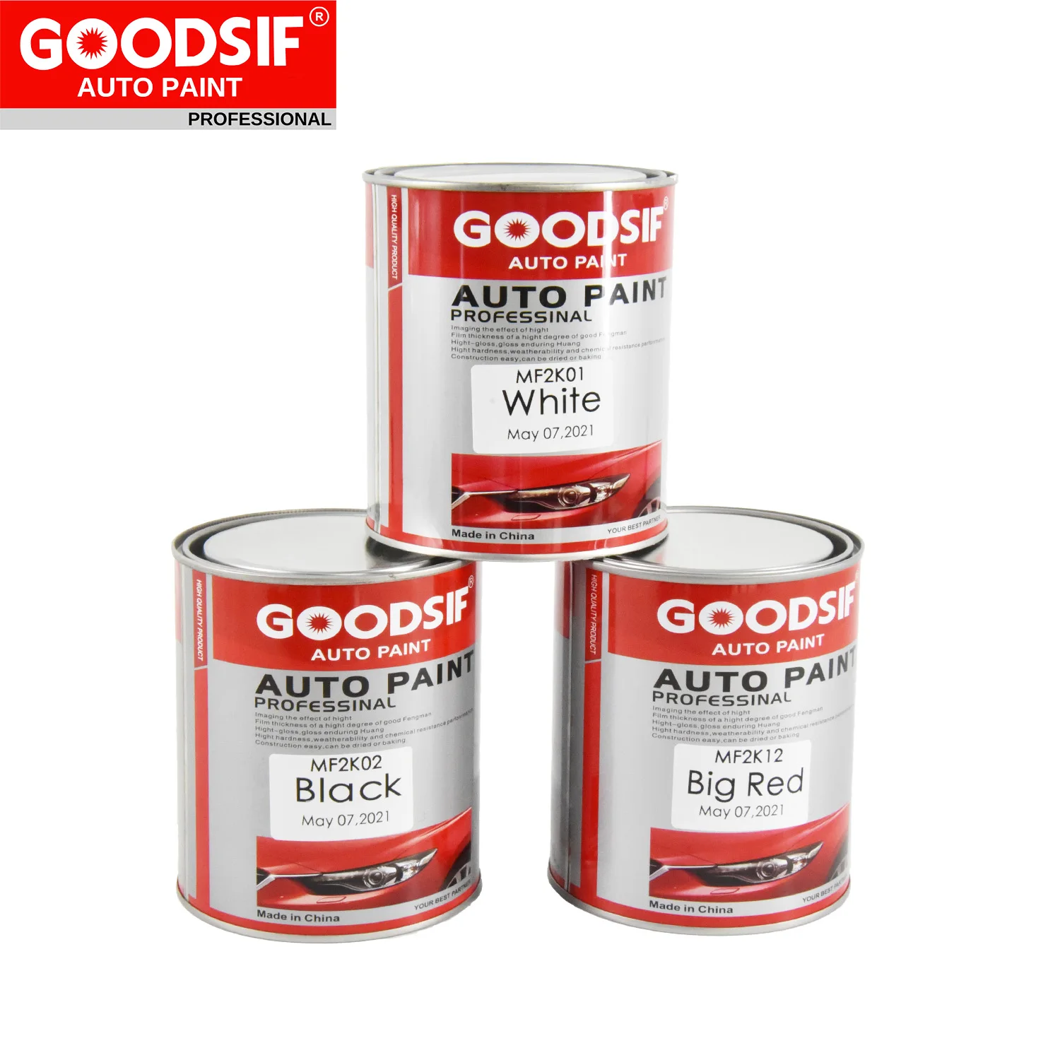 Automotive paint High solid Acrylic clear coat car paint 2K Basecoat primer for Car body repair varnish