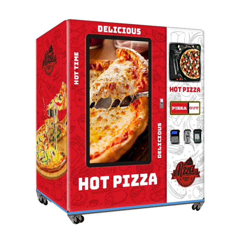 Pizza Box Vending Machine With Clear Viewing Window 9inch 12inch Smart Pizza Vending Machine