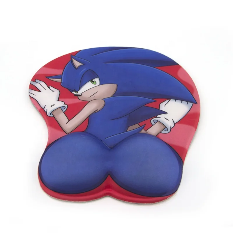 Custom Design Cute Silicone Gel Wrist Rest Ass Mouse Pad