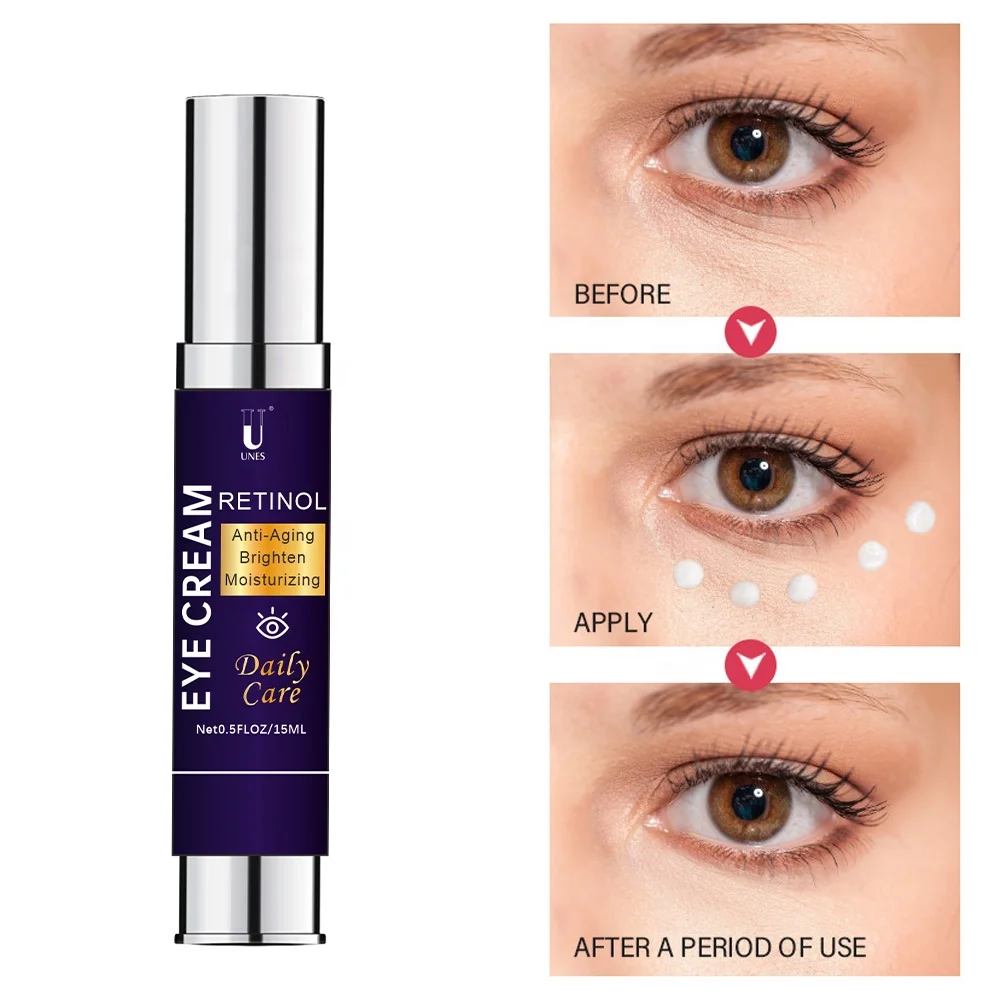 OEM ODM Natural Retinol Eye Cream Dark Circles Reduced Anti Aging Anti Wrinkle Line Smoothing Eye Skin Cream