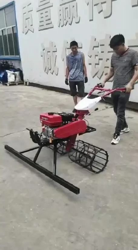 Poured in place rubber surface Heating plated paver heat hand hold roller construction floor installation paver tool machine
