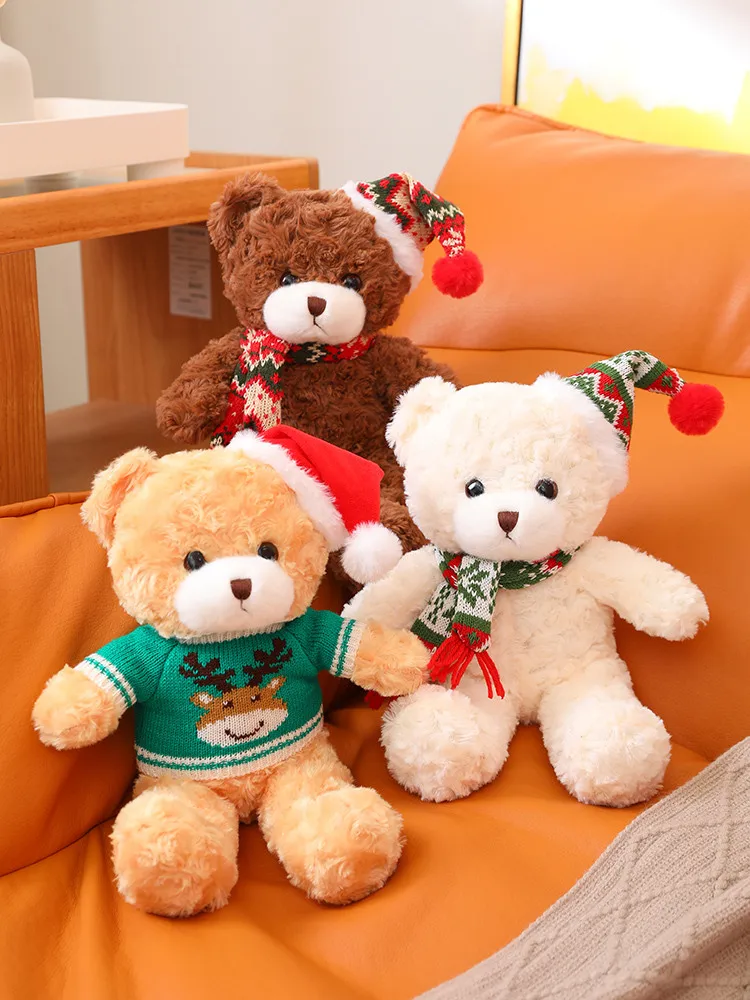 13" Teddy Bear Stuffed Animal Bear in Stock Christmas Customized Logo CE Import Toys from China to India Unisex Mhl 7 Days