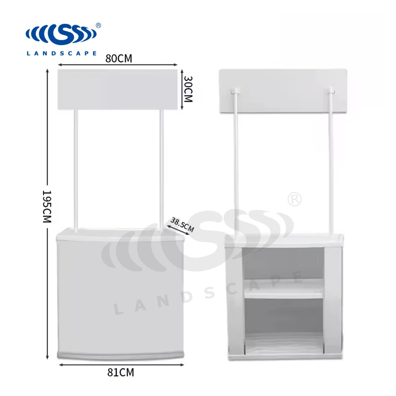 Promotional Table Displays Outdoor Portable Desk Advertising Table Square Promotion Counter