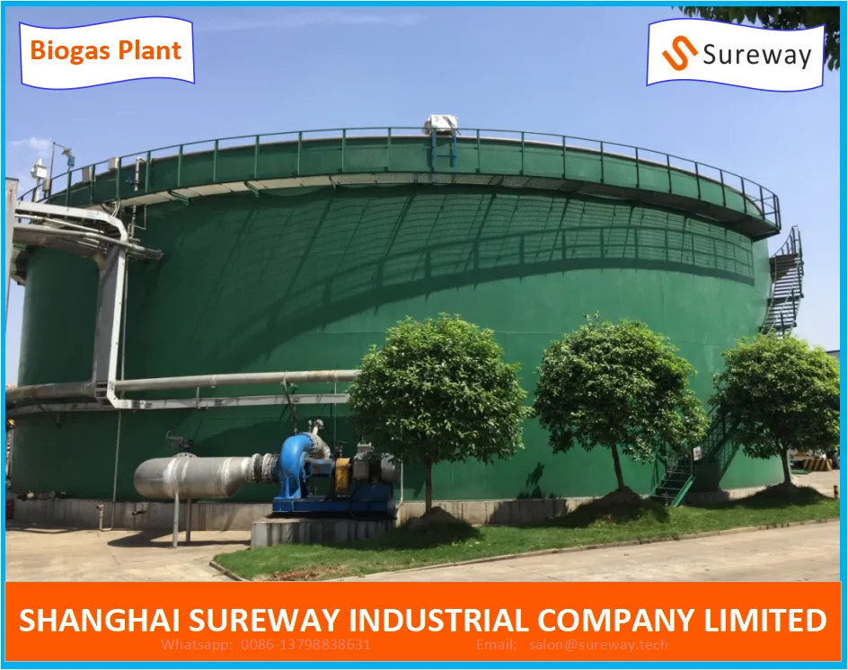 Biogas Power Plant-Steel Digester Jenbacher Biogas Generator Power Plant