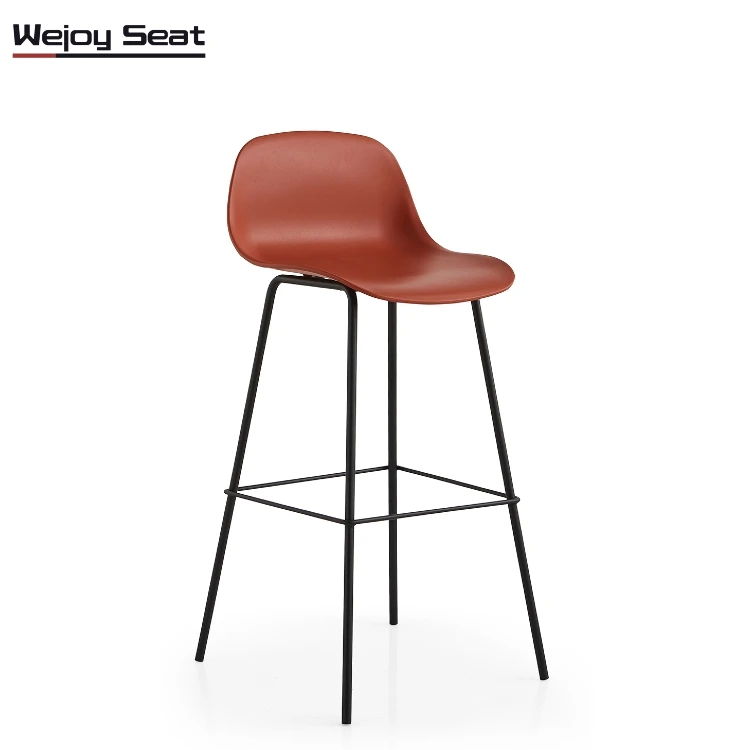 Hotel Office Home Kitchen Metal Base Bar Club Chair Restaurant Dining High Stool Bar Chairs Modern