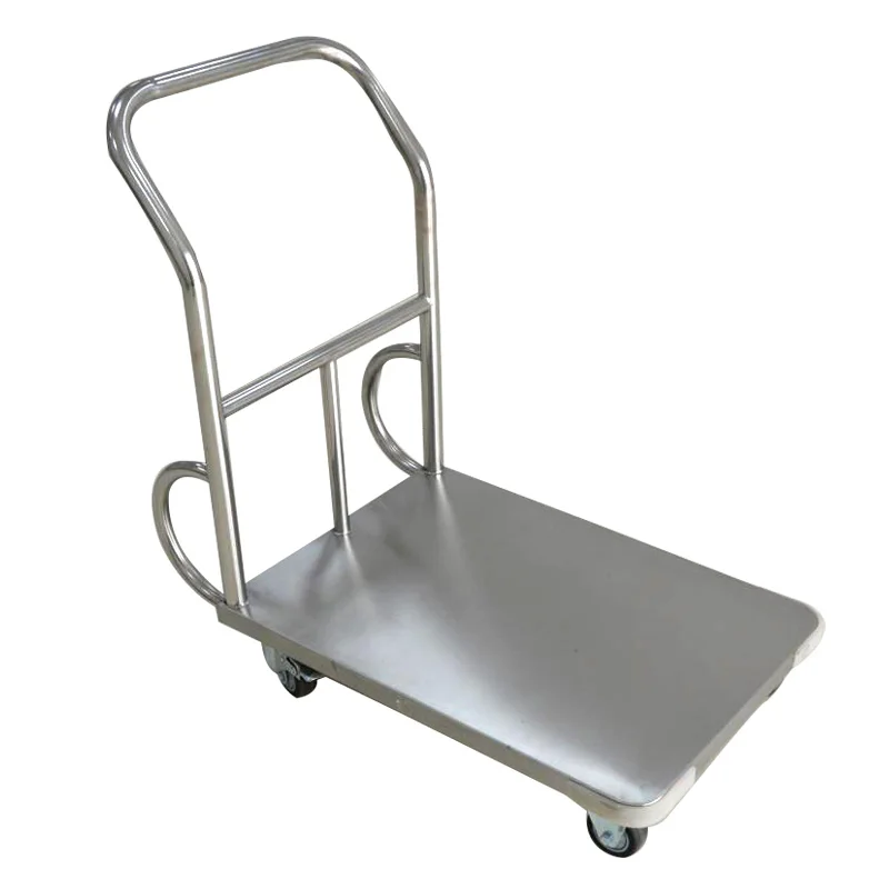 High Quality Heavy Duty Folding Carts Stainless Steel Hand Truck / Stainless Steel Platform Trolley