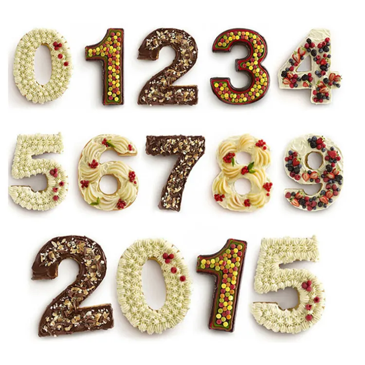 Baking Cake Pans Number Cake Mold Hot Bakeware Silicone 50 Customized RED Moulds Cake Tools 3 Days Small Silicone 4cn