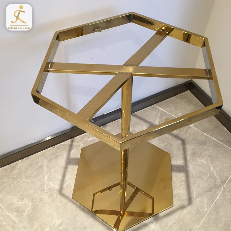 Table Frame Movable Restaurant Dining Pedestal Feet Coffee Table Base Legs Stainless Steel Dining Metal Table Furniture Frame
