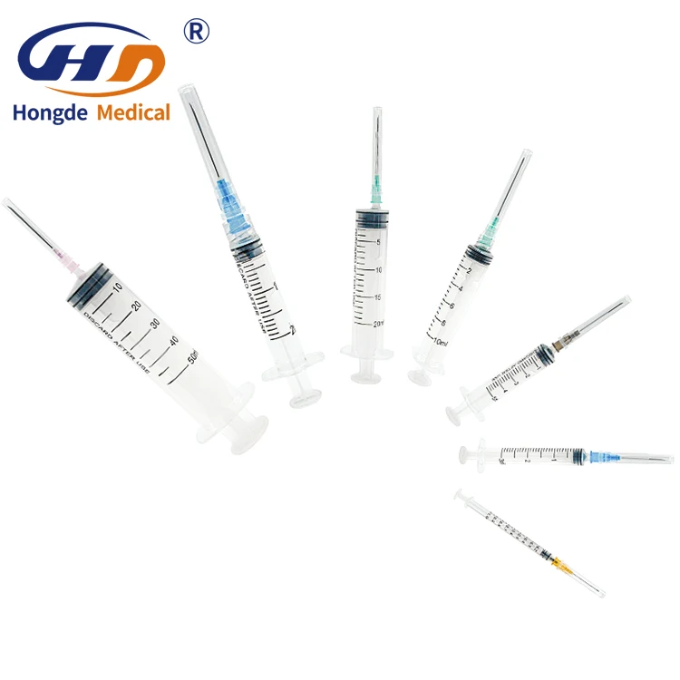 Plastic Medical Vaccine Disposable Sterile Safety Needle Insulin Syringe