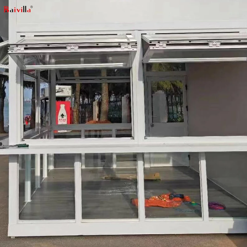 Индивидуальные решетка алюминиевые окна складной вверх оконные рамы