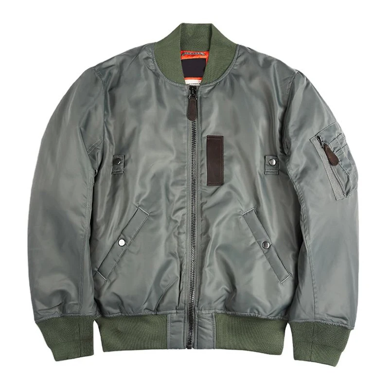 OEM Classic Windproof Coat Wholesale Customized Blank Flight Bomber Jacket