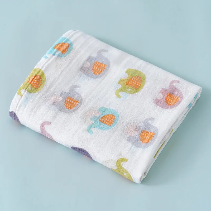 100% Organic Cotton Muslin Swaddle Soft Muslin Baby Swaddle Blanket
