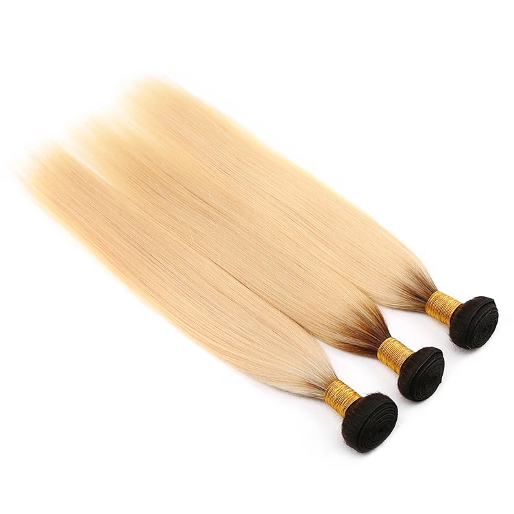 Luxefame Wholesale 1B 613 Honey Blonde Cuticle Aligned Virgin Hair,Russian Blonde Virgin Human Hair Bundle,Straight 1B 613 Hair