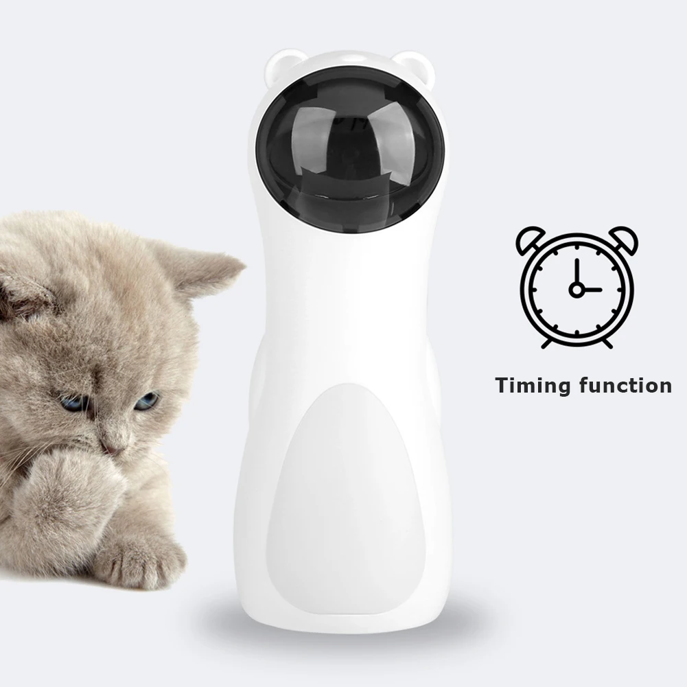 Умная Автоматическая Лазерная Игрушка для кошек USB перезаряжаемая портативная
