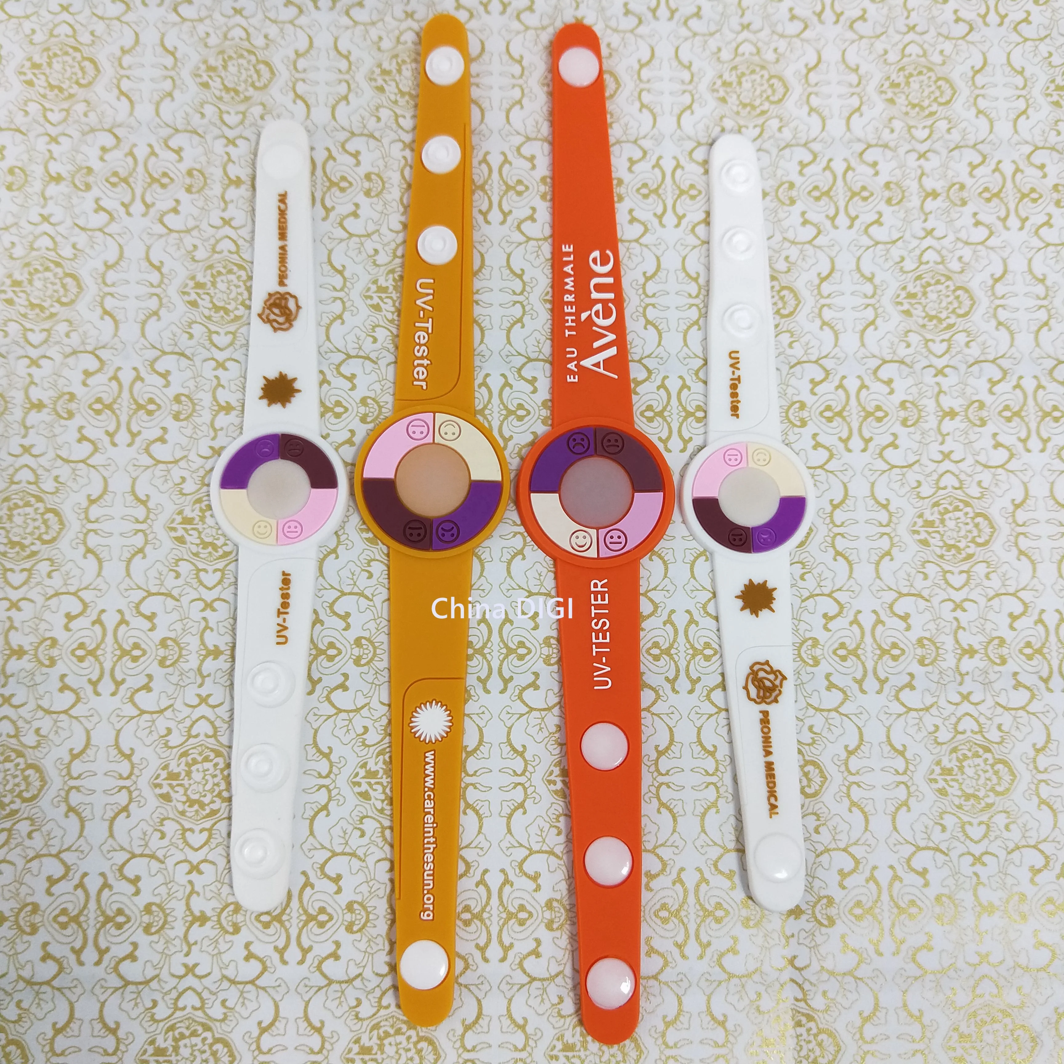 Plastic Unique Mini Tester Sun Light Detector Key Chain Holder Test UV Sensor Keychain