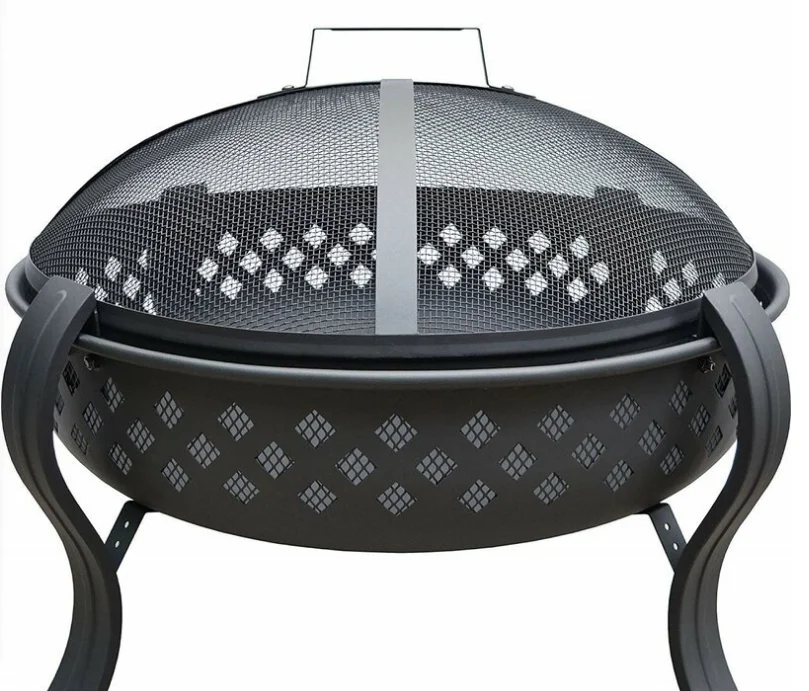 Wholesale assurance outdoor fire pit Furniture garden metal fireplace with grill plate fire blow Portable winter heater