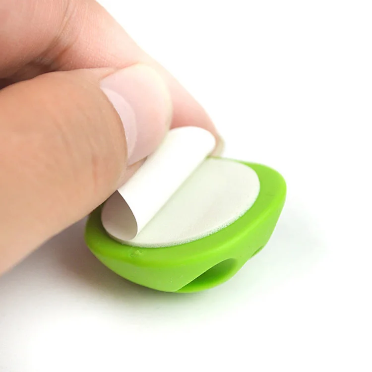 Factory wholesale hot sale multipurposeThree hole self adhesive wire clip/Silicone electrical wire clip