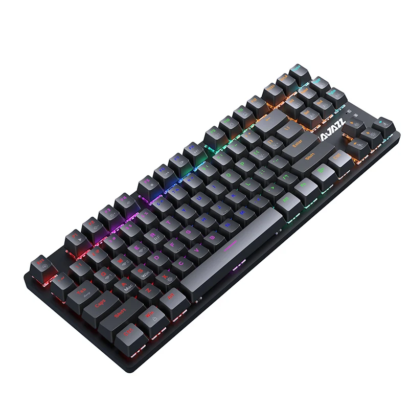 Ajazz AK40Pro Rainbow Backlight  Wireless Three-Mode TKL  87 Key Noise Reduction EVA Mechanical Gaming keyboard