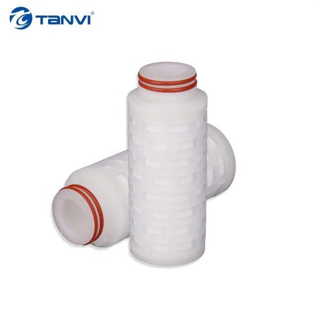 56mm 2.5 Inch Nylon Mini Pleated Filter Cartridge for Liquid and Air Sterile Filtration