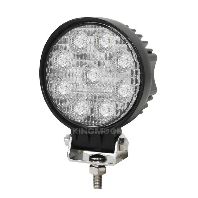 Mini High Flux 27W 3.8 inch LED Work Light with R10 approved for forklift tractor truck harvester