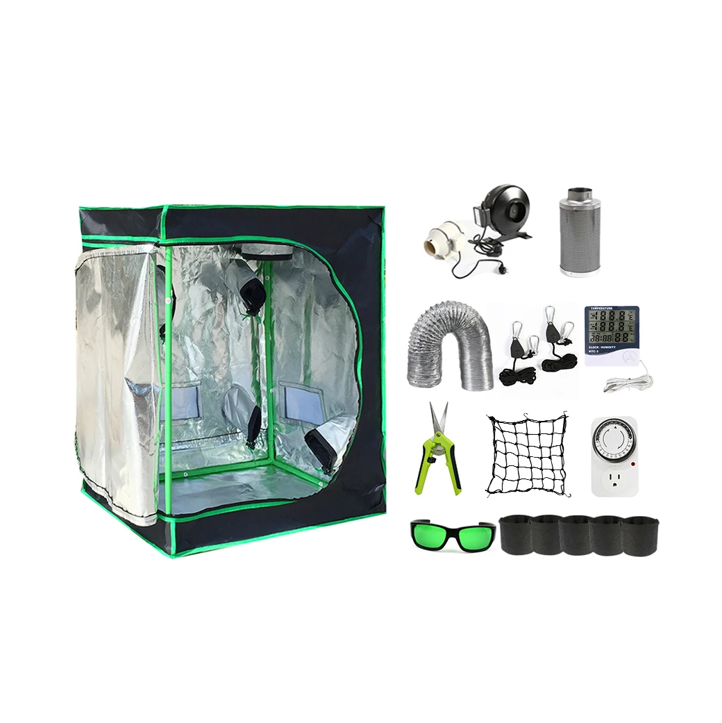 Custom Indoor Hydroponic Grow Tent Kit 120x60x150 Plant Grow Tent, 600D Grow Tent  Plant Room