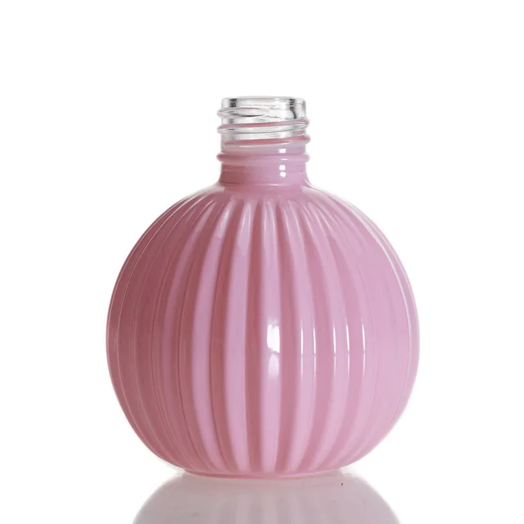 Mini Pumpkin Shaped Glass Reed Diffuse Bottle Car Decorative Glass Diffuse Bottle