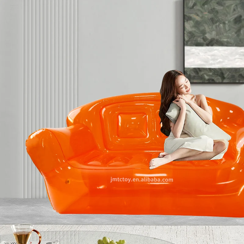 pink camping sofa inflatable air sofa double lounge