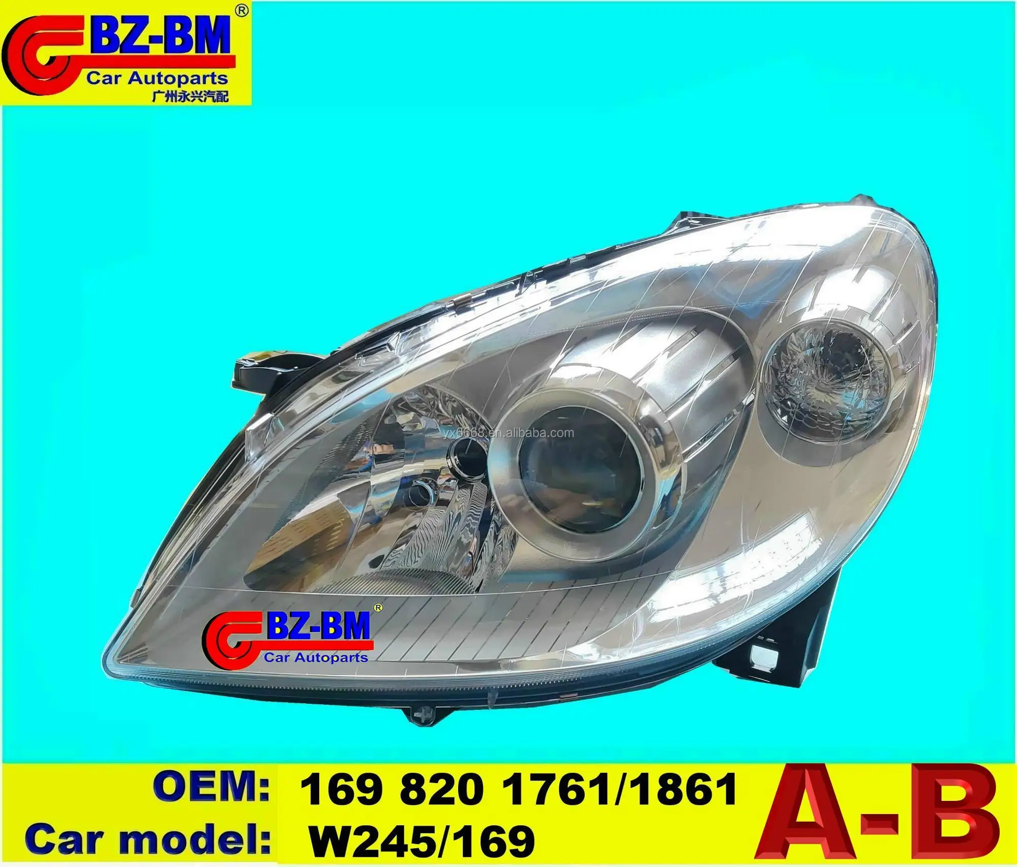 head lamp head light xenon hid led lamp for benz W245  W169  1698201761 1698201861