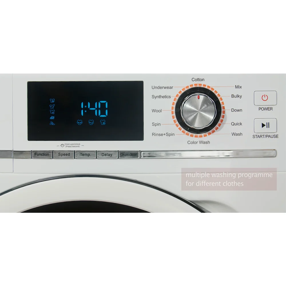 All-in-one Large Capacity Home Laundry Fully Automatic Front Loading Smart Washing Machine