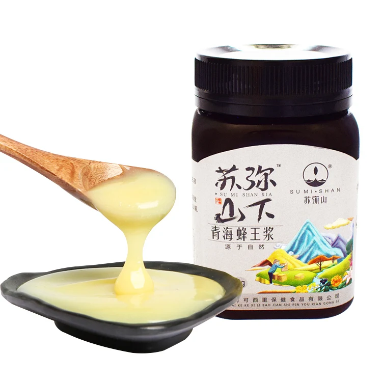 Tibet-Qinghai Plateau Origin 100% Pure Nature Royal Jelly Honey Jelly Good for Sleep Royal Jelly