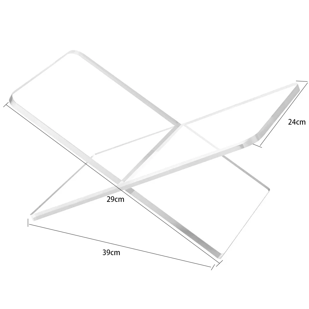 Transparent Acrylic Bookshelf Holder Book Clip Blocking Board Partition Shelf Small MOQ High Quality