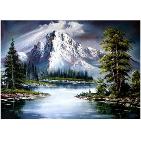 
short lint canvas 5d Diy Diamond Painting Kits Landscape Nature 