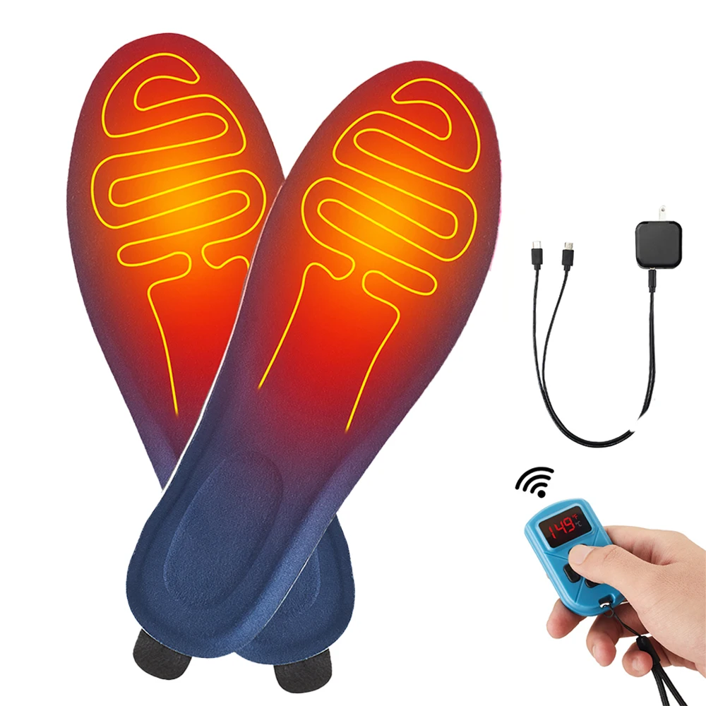 Shoes Thermal Insoles Warm Rechargeable Heated Warmer Insole Electric 3000mAh Battery Shoes Heated Insoles