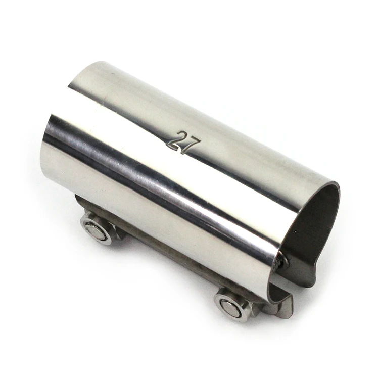 Wholesale exhaust pipe connector clamp mirror finishing clamps stainless steel stainless hose clamps for exhaust muffler