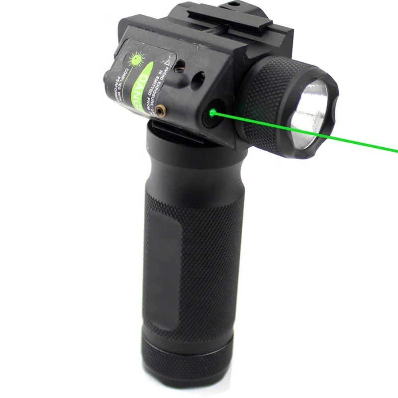 
Red Green Dot Laser Sight Tactical Hunting Foregrip Hard light LED Flashlight Red Green Laser Combo Sight Tactical Gun Torch 
