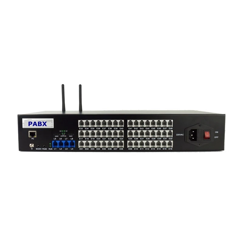 GSM Wireless PBX Phone System / 40 Extensions GSM PABX Telephone Exchange TP848-440 with 2 SIM Slots